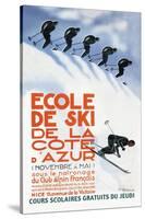 Ecole de Ski-Simon Garnier-Stretched Canvas