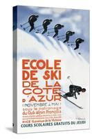 Ecole de Ski-Simon Garnier-Stretched Canvas