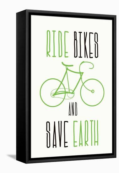 Ecological Motivational Poster-Vanzyst-Framed Stretched Canvas