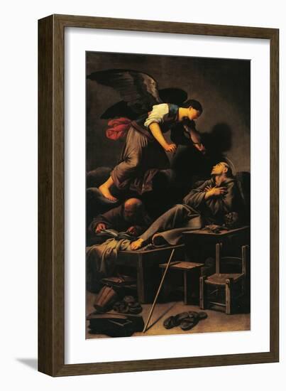 Ecstasy of St Francis, Circa 1620-Carlo Saraceni-Framed Giclee Print