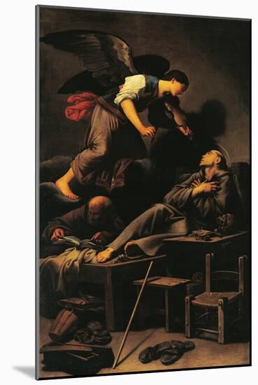 Ecstasy of St Francis, Circa 1620-Carlo Saraceni-Mounted Giclee Print