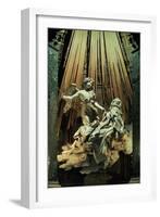 Ecstasy of St.Theresa (Marble)-Giovanni Lorenzo Bernini-Framed Giclee Print