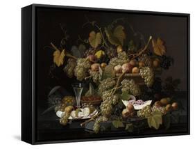 Ecstatic Fruit, 1852-Severin Roesen-Framed Stretched Canvas