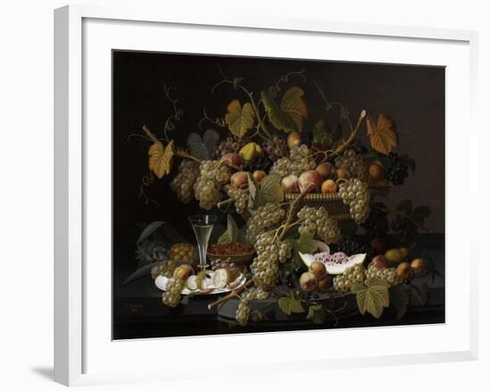 Ecstatic Fruit, 1852-Severin Roesen-Framed Giclee Print