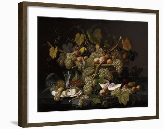 Ecstatic Fruit, 1852-Severin Roesen-Framed Giclee Print