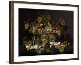 Ecstatic Fruit, 1852-Severin Roesen-Framed Giclee Print