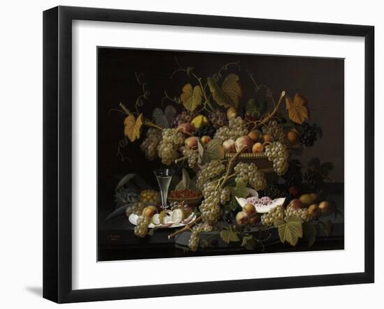 Ecstatic Fruit, 1852-Severin Roesen-Framed Giclee Print