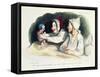 Ecstatic Parents with their New Baby-Honore Daumier-Framed Stretched Canvas