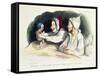 Ecstatic Parents with their New Baby-Honore Daumier-Framed Stretched Canvas