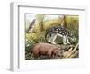 Ectoganus and Pantolambda-null-Framed Photographic Print