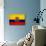 Ecuador Flag Design with Wood Patterning - Flags of the World Series-Philippe Hugonnard-Art Print displayed on a wall