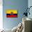 Ecuador Flag Design with Wood Patterning - Flags of the World Series-Philippe Hugonnard-Mounted Art Print displayed on a wall