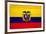 Ecuador Flag Design with Wood Patterning - Flags of the World Series-Philippe Hugonnard-Framed Art Print