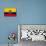 Ecuador Flag Design with Wood Patterning - Flags of the World Series-Philippe Hugonnard-Art Print displayed on a wall