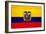 Ecuador Flag Design with Wood Patterning - Flags of the World Series-Philippe Hugonnard-Framed Art Print