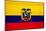 Ecuador Flag Design with Wood Patterning - Flags of the World Series-Philippe Hugonnard-Mounted Art Print