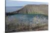Ecuador, Galapagos, Isabela Island. Tagus Cove. Darwin Lake in Fall-Kevin Oke-Stretched Canvas