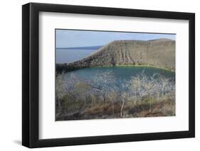 Ecuador, Galapagos, Isabela Island. Tagus Cove. Darwin Lake in Fall-Kevin Oke-Framed Photographic Print