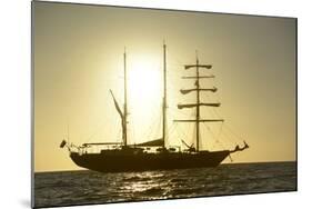 Ecuador, Galapagos Islands, Isabela Island. Ss Mary Anne at Sunset-Kevin Oke-Mounted Photographic Print