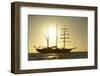 Ecuador, Galapagos Islands, Isabela Island. Ss Mary Anne at Sunset-Kevin Oke-Framed Photographic Print