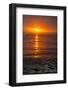 Ecuador, Galapagos National Park, Floreana Island. Ocean sunset.-Jaynes Gallery-Framed Photographic Print