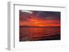 Ecuador, Galapagos National Park, Floreana Island. Ocean sunset.-Jaynes Gallery-Framed Photographic Print