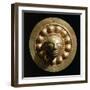 Ecuador, Pre-Columbian Civilization, Goldsmithery ,Golden Disc with Face in Relief-null-Framed Giclee Print