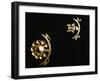 Ecuador, Pre-Columbian Civilization, Goldsmithery, Golden Nose Pendants-null-Framed Giclee Print