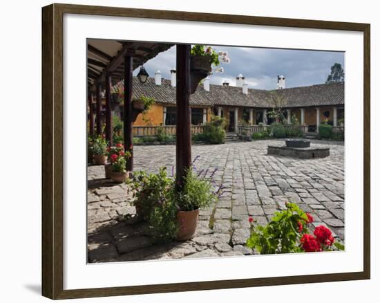 Ecuador, the Beautiful Hacienda San Augustin De Callo Is Built on the Site of an Inca Palace-Nigel Pavitt-Framed Photographic Print