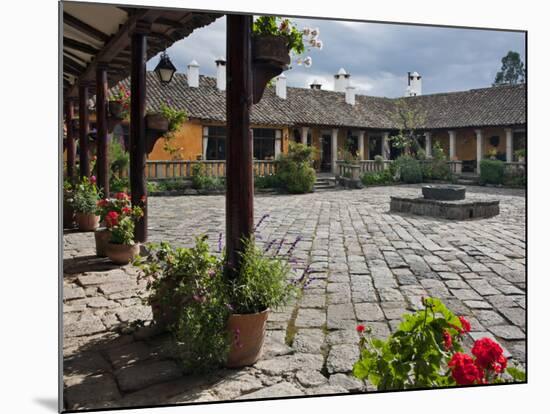 Ecuador, the Beautiful Hacienda San Augustin De Callo Is Built on the Site of an Inca Palace-Nigel Pavitt-Mounted Photographic Print