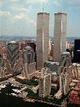 New York Landmarks Twin Towers-Ed Bailey-Framed Premium Photographic Print