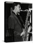 Ed Jones Playing Tenor Saxophone at the Fairway, Welwyn Garden City, Hertfordshire, 1992-Denis Williams-Stretched Canvas