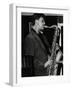 Ed Jones Playing Tenor Saxophone at the Fairway, Welwyn Garden City, Hertfordshire, 1992-Denis Williams-Framed Photographic Print