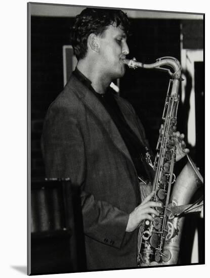 Ed Jones Playing Tenor Saxophone at the Fairway, Welwyn Garden City, Hertfordshire, 1992-Denis Williams-Mounted Photographic Print