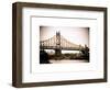 Ed Koch Queensboro Bridge (Queensbridge), Long Island City, New York, Vintage, White Frame-Philippe Hugonnard-Framed Art Print