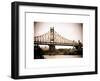 Ed Koch Queensboro Bridge (Queensbridge), Long Island City, New York, Vintage, White Frame-Philippe Hugonnard-Framed Art Print