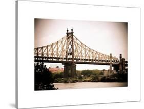 Ed Koch Queensboro Bridge (Queensbridge), Long Island City, New York, Vintage, White Frame-Philippe Hugonnard-Stretched Canvas