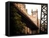 Ed Koch Queensboro Bridge (Queensbridge) View, Manhattan, New York, United States, Vintage-Philippe Hugonnard-Framed Stretched Canvas