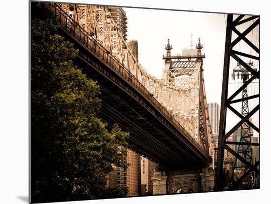 Ed Koch Queensboro Bridge (Queensbridge) View, Manhattan, New York, United States, Vintage-Philippe Hugonnard-Mounted Photographic Print