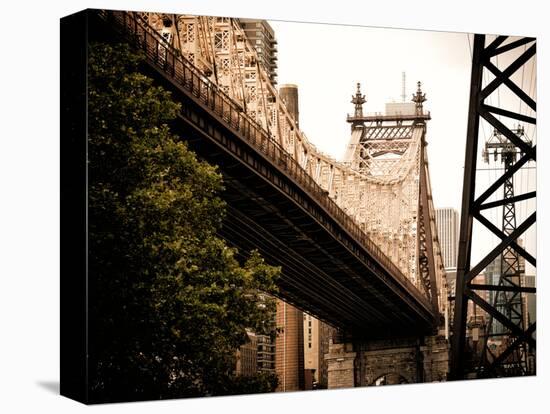 Ed Koch Queensboro Bridge (Queensbridge) View, Manhattan, New York, United States, Vintage-Philippe Hugonnard-Stretched Canvas