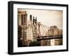 Ed Koch Queensboro Bridge, Roosevelt Island Tram Station, Manhattan, New York, Vintage-Philippe Hugonnard-Framed Photographic Print