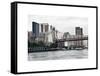 Ed Koch Queensboro Bridge, Sutton Place and Buildings, East River, Manhattan, New York, White Frame-Philippe Hugonnard-Framed Stretched Canvas