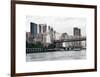 Ed Koch Queensboro Bridge, Sutton Place and Buildings, East River, Manhattan, New York, White Frame-Philippe Hugonnard-Framed Art Print