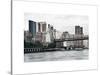 Ed Koch Queensboro Bridge, Sutton Place and Buildings, East River, Manhattan, New York, White Frame-Philippe Hugonnard-Stretched Canvas