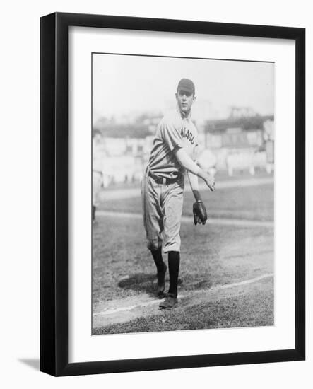 Ed Ruelbach, Chicago Cubs, Baseball Photo No.2 - Chicago, IL-Lantern Press-Framed Art Print