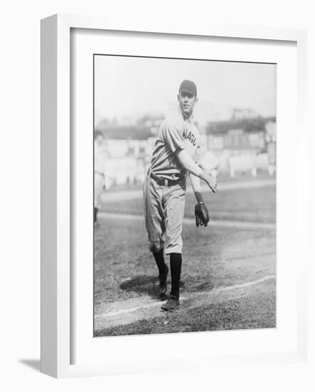 Ed Ruelbach, Chicago Cubs, Baseball Photo No.2 - Chicago, IL-Lantern Press-Framed Art Print