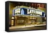 Ed Sullivan Theater Advertising the Late Show-null-Framed Stretched Canvas