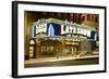 Ed Sullivan Theater Advertising the Late Show-null-Framed Photographic Print