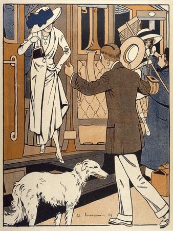 Lady is Welcomed as She Arrives at a Station