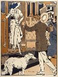 Lady is Welcomed as She Arrives at a Station-Ed Touraine-Mounted Art Print